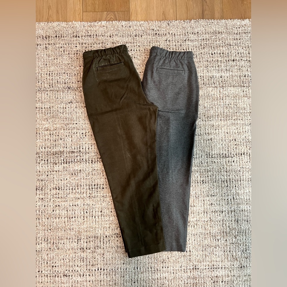 TWO Everlane Dream Pant Olive and Gray